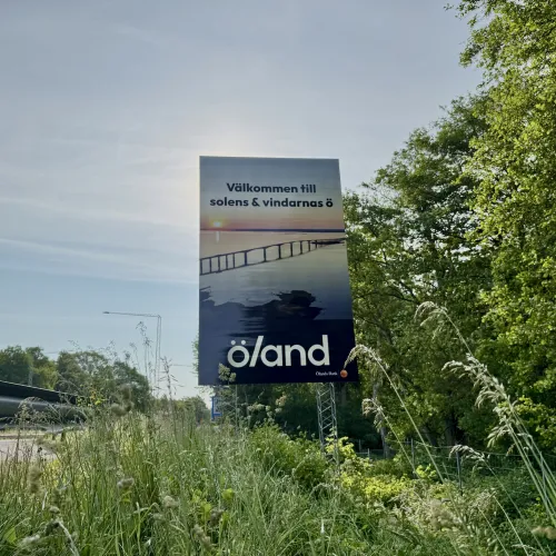 Välkomstskylt - Välkommen till Öland
