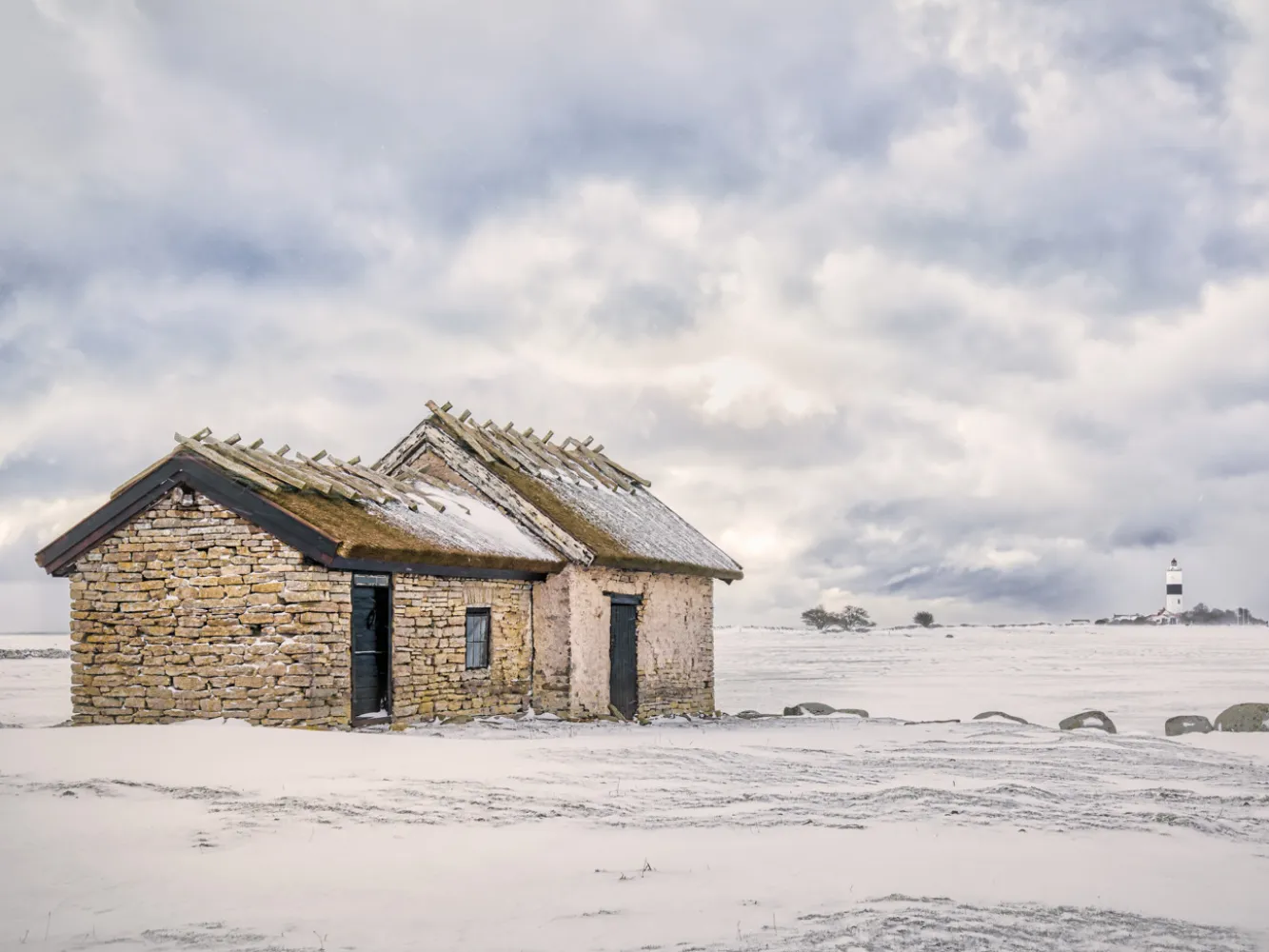 Ottenby - vinter på södra Ölands udde