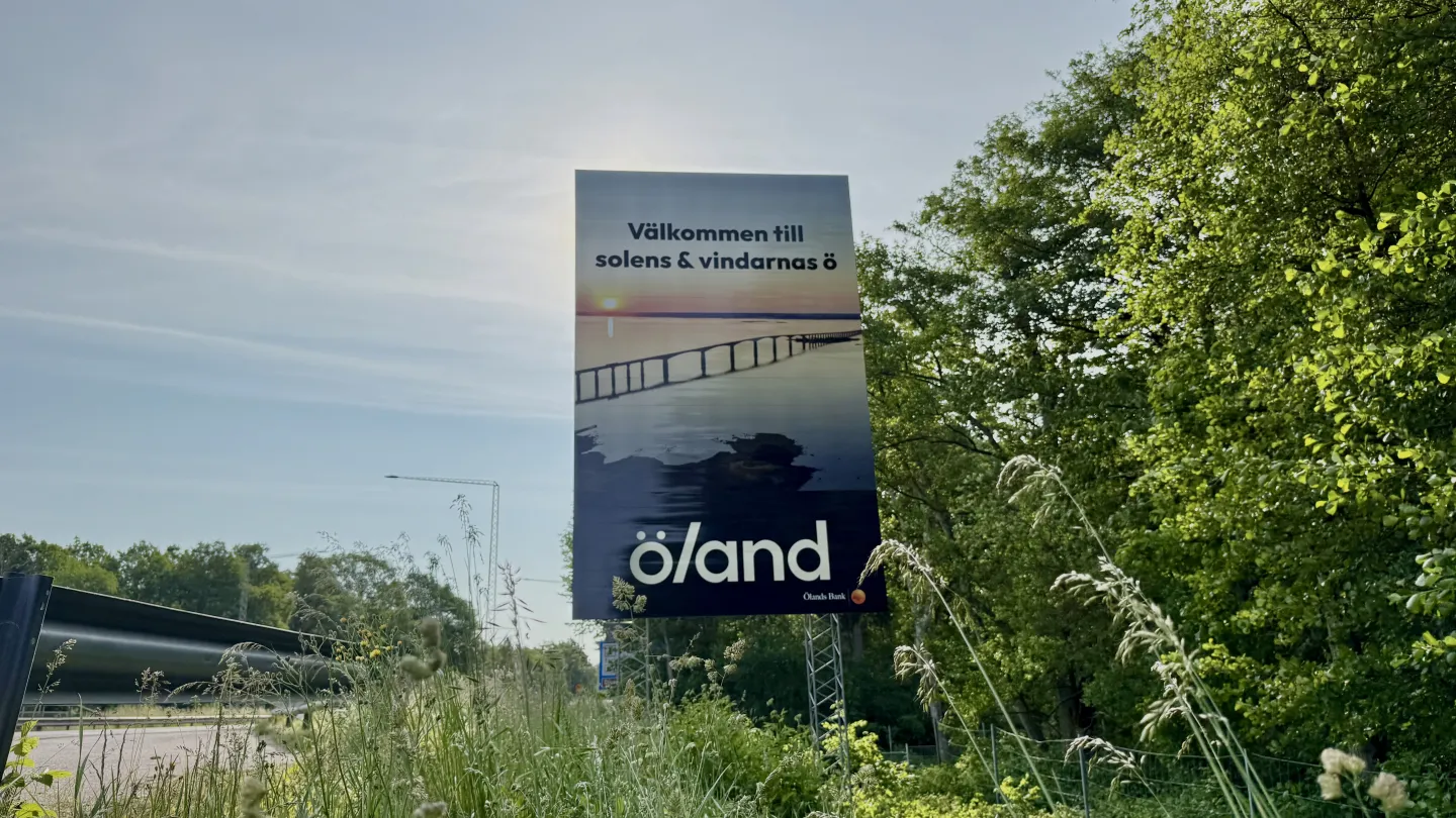 Välkomstskylt - Välkommen till Öland