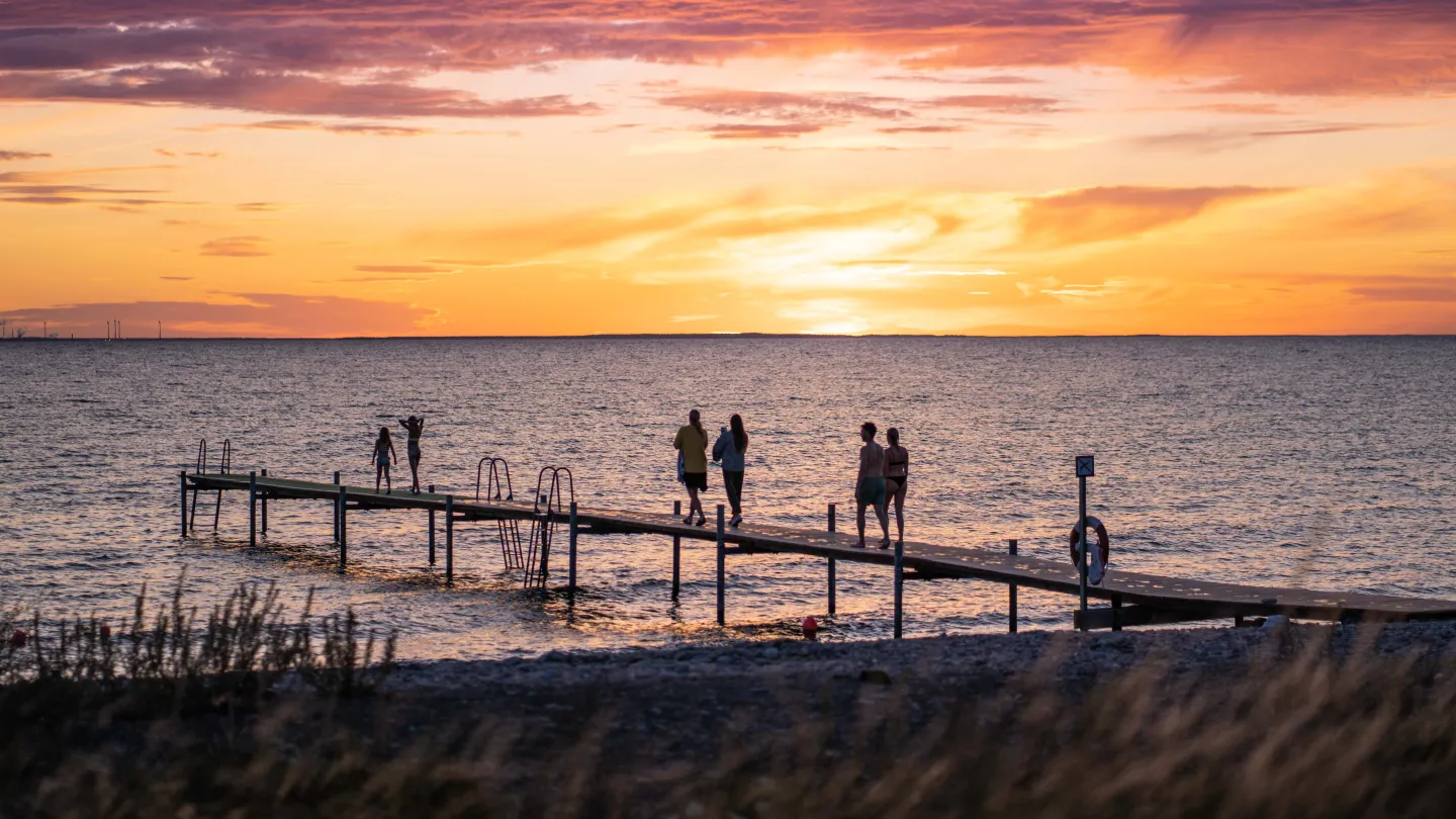 Solnedgång i Djupvik