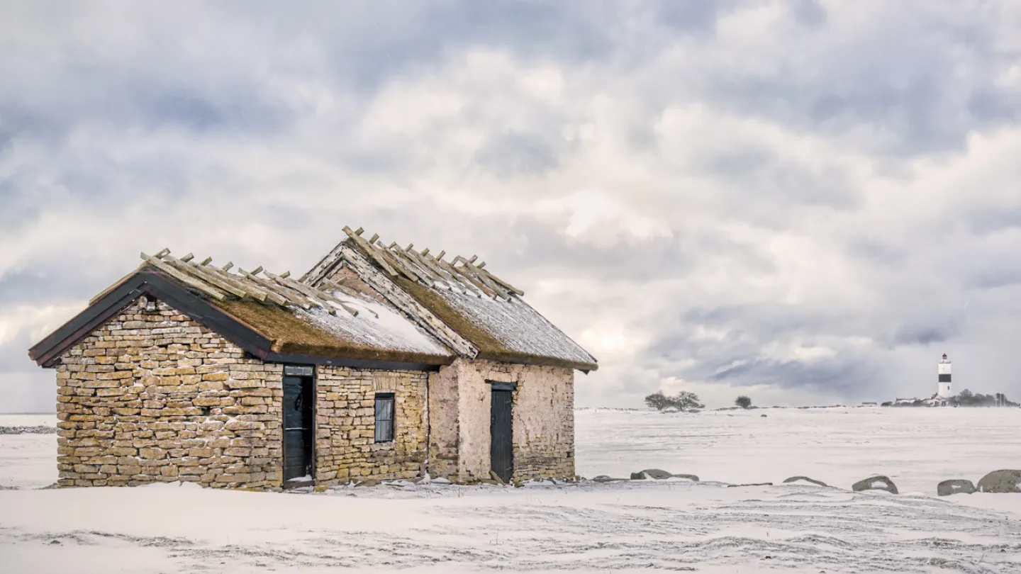 Ottenby - vinter på södra Ölands udde
