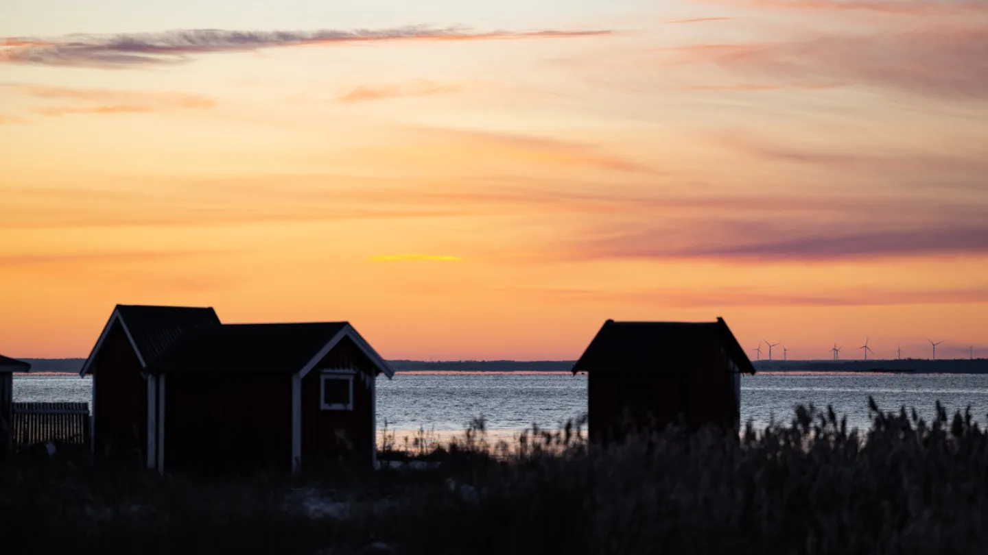 solnedgång på öland